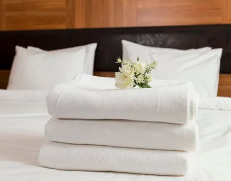 Luxury hotel towels